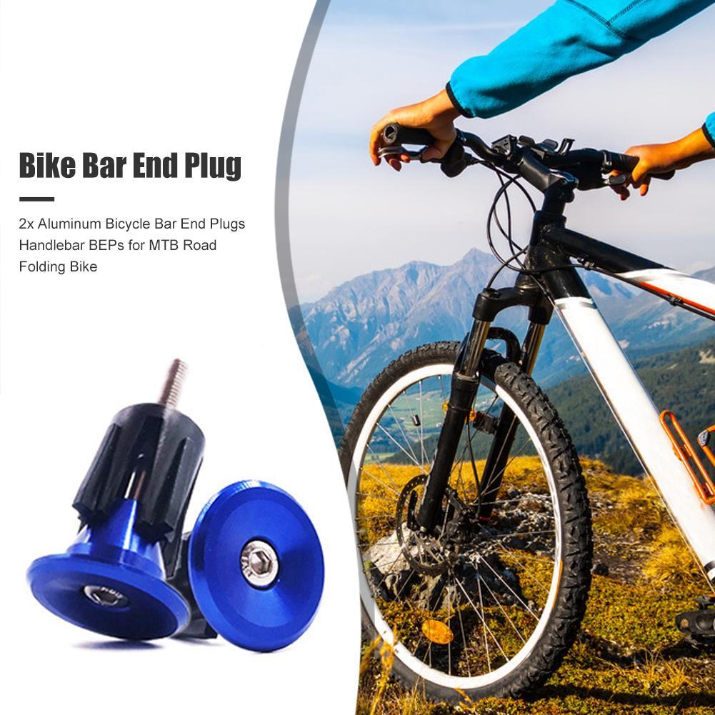 2pcs Aluminum Alloy Bicycle Bar End Plugs Handlebar BEPs for MTB Mountain Bike