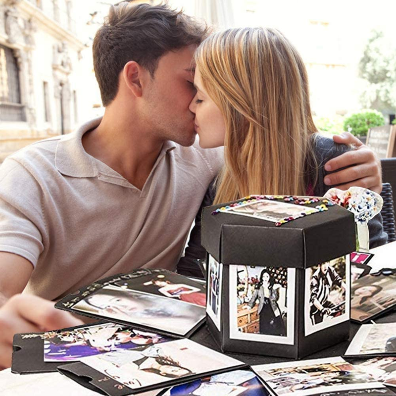 Explosion Box Set, 17.5 X 16 Inch Album Gift Box DIY Creative Popup Surprise Box
