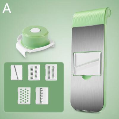 5IN1 Mandoline Slicer Vegetable Grater Cutter Potato Peeler Garlic Kitchen To s
