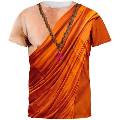Buddhist Monk Costume All Over Adult T-Shirt