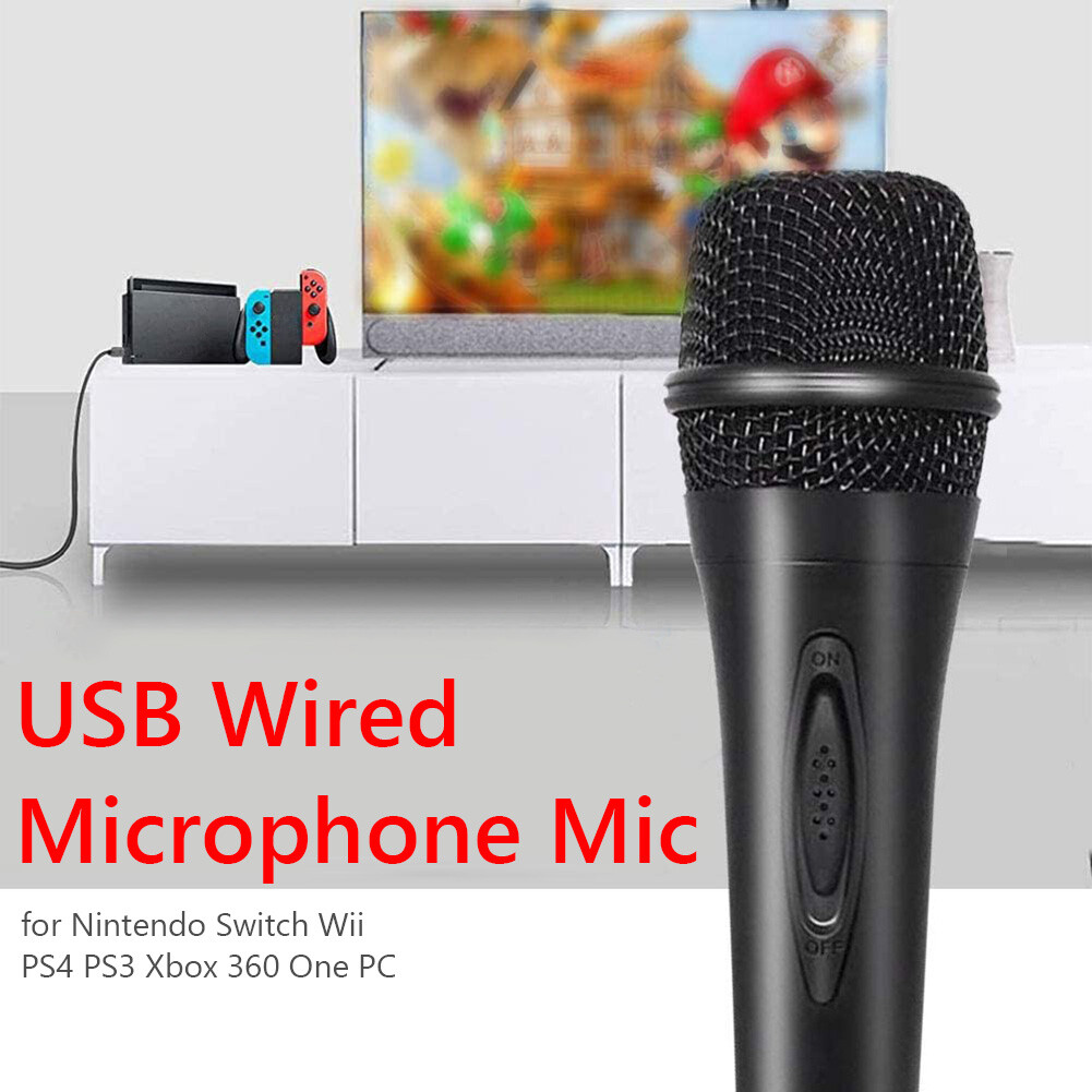 Usb Con Cable Karaoke Micra Fono Mic Para Nintendo Switch Wii Ps4 Ps3 Xbox 360 One Pc Ebay