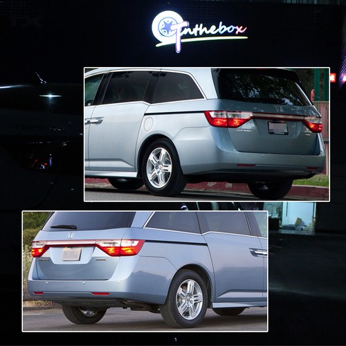 Red Lens Rear Bumper Reflector Marker Left & Right Pair For 11-17 Honda Odyssey