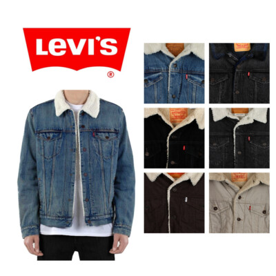 

Мужская джинсовая куртка на подкладке из шерпы Levi-#39;s, Levi's Trucker