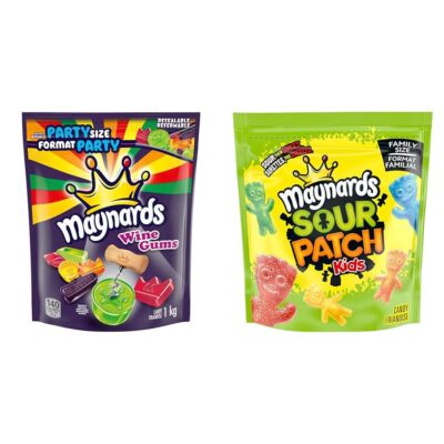 Maynards Wine Gums Candy Gummy Candy Bulk Candy Party Size 1 kg & Sour Patch ...