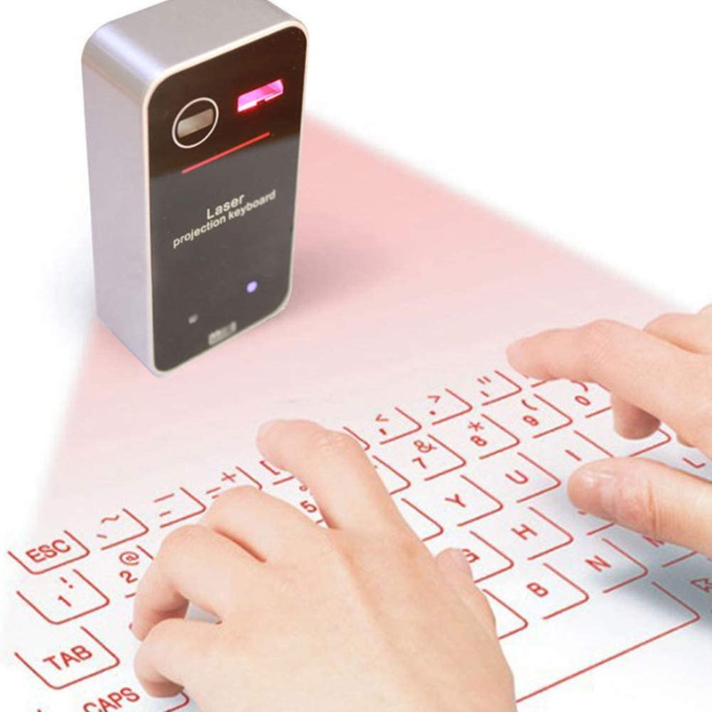 AGS Laser Projection Bluetooth Virtual Keyboard & Mouse for Iphone, Ipad, Smartp