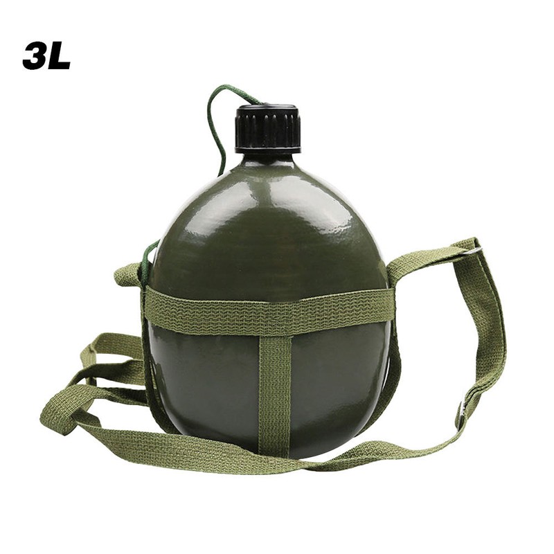 Aluminum Army Canteen Military Water Bottle Portable Kettle For Outdoor Camping