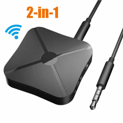 2IN1 Real Stereo Bluetooth -compatible 4.2 Receiver Transmitter Wireless Adapter