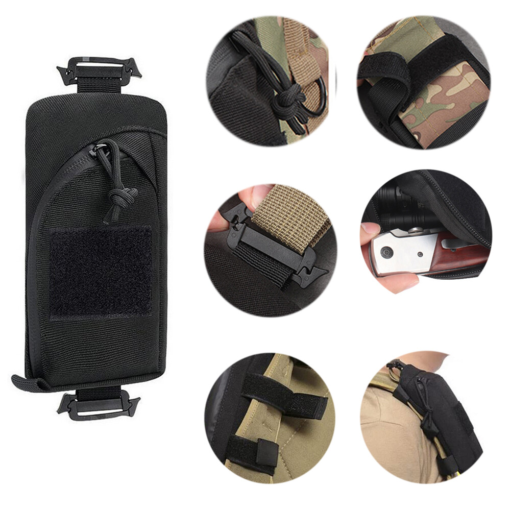 Men's Tactical Accessory Bag Nylon Waist Pack Molle Small Versatile Storage Bags