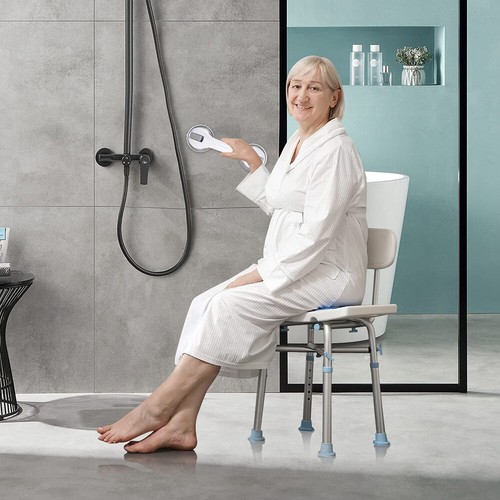 Bath Safety Suction Grip Handle Bathroom Tub Shower Toilet Hand Rail Supporter