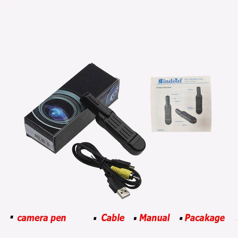 Tragbar Mini Stift Kamera HD 1080P Cam Videokamera DVR Camcorder Recorder DE