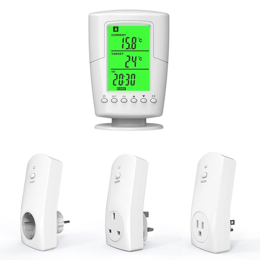 LCD Programmierbar Kabellos Thermostat Steckdose Zuhause Intelligente Temperatur