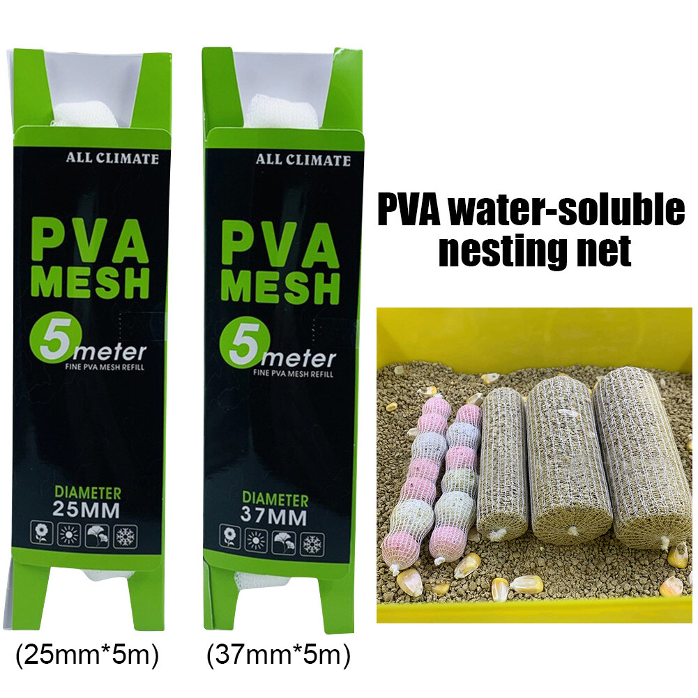 25mm 5m PVA Fishing Mesh Eco-Friendly Water Soluble Bait Holder for Carp Fishing