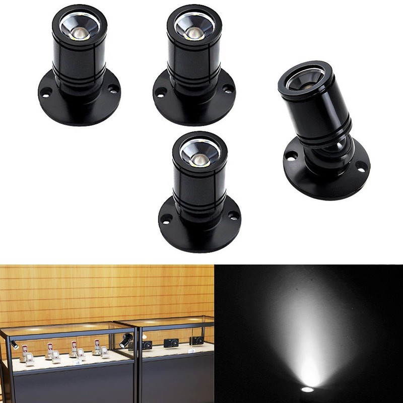 4 x 1W LED Recessed Spot Lights Cabinet Mini Lamp Ceiling ...