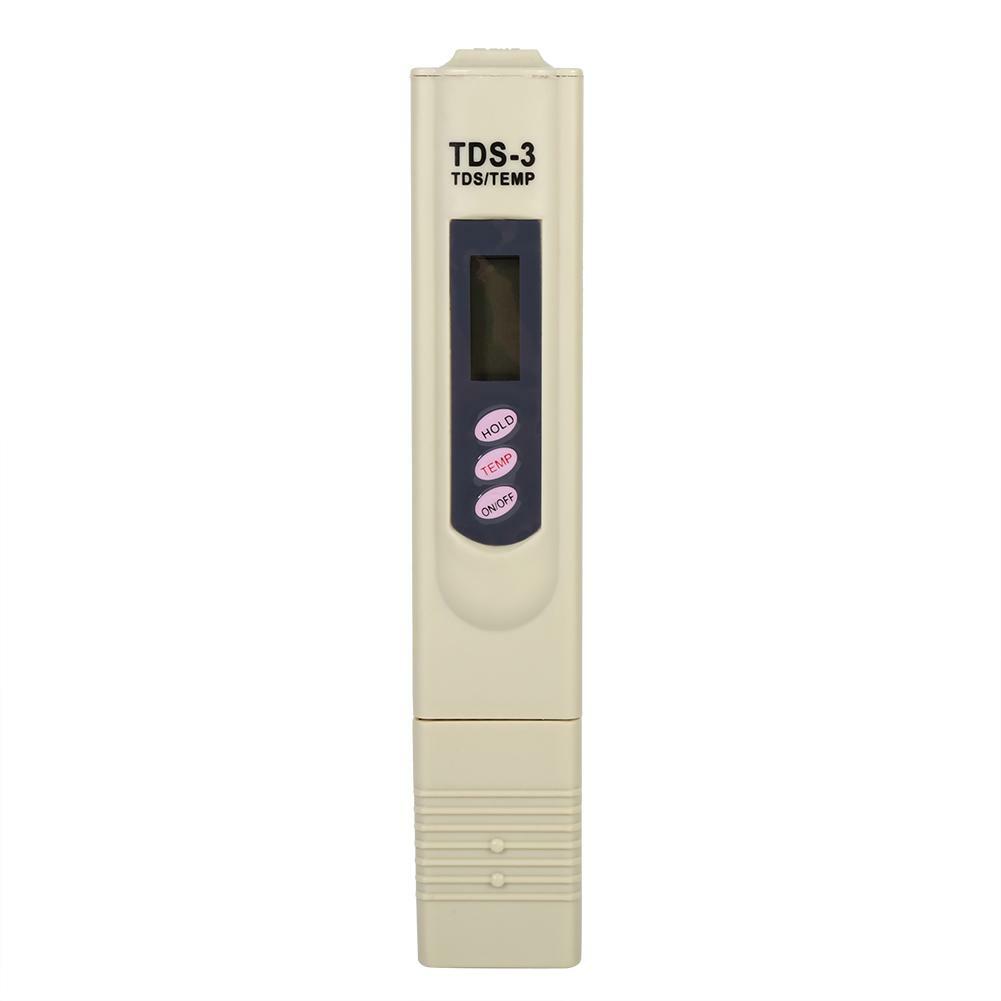Handheld Water Quality Hardness Purity Digital LCD Meter 0-9990 PPM TDS TDS-3