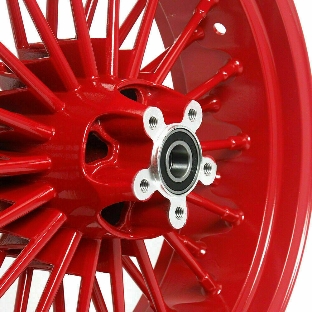 For Dyna Sportster Touring Softail 18"x5.5" Red Rear Tubeless Wheel Fat
