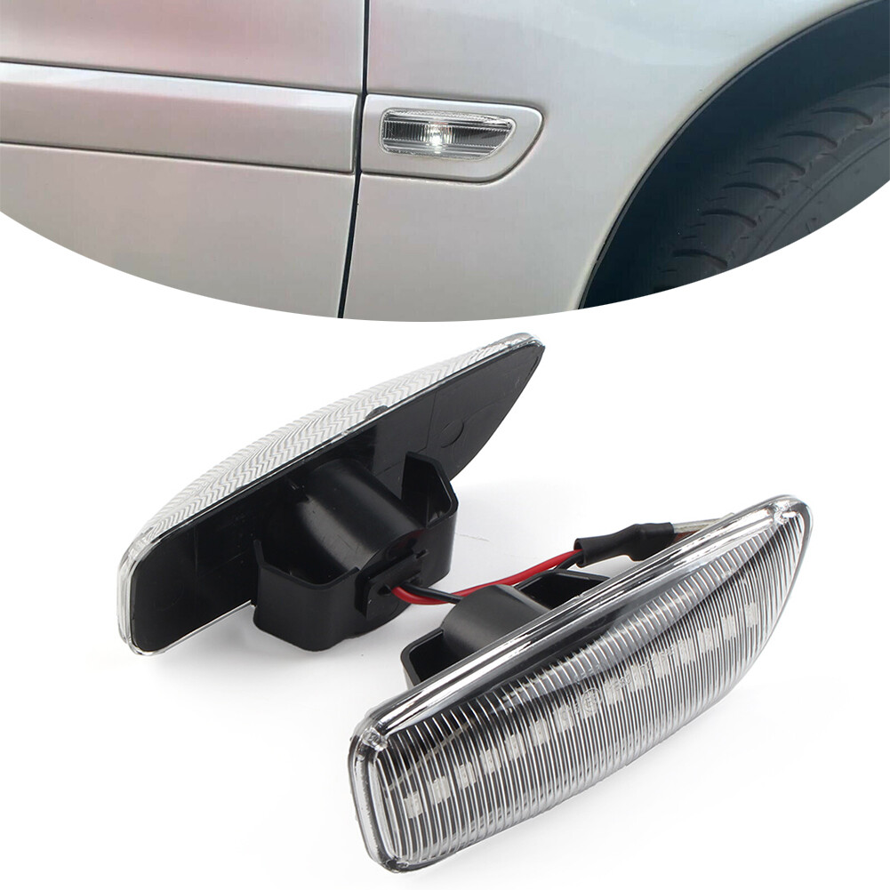 LED Dynamic Side Marker Turn Signal Light For Volvo S60 S80 MK1 V70 MK2 XC70