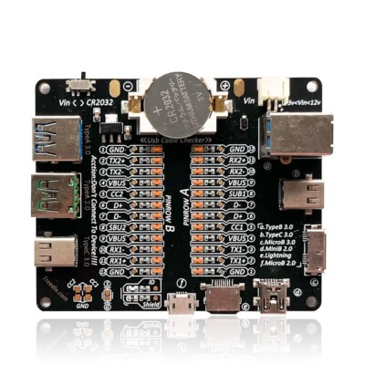 USB Cable Data Line Test Board Checker Wire Charging Test... 
