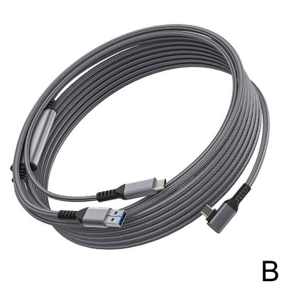 5 m Smart Data Link Kabel mit zusätzlichem Ladeanschluss Quest3, für Meta P5E4