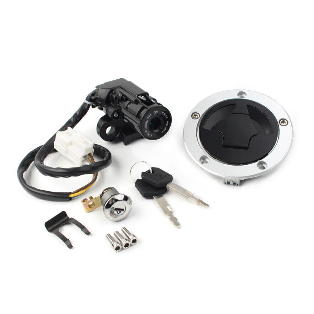 いちか Fuel Gas Cap Ignition Switch Seat Lock Keys Set Fit Kawasaki