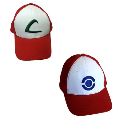 Ash Ketchum Baseball Cap (Choose Your Hat) Quality Cosplay Pokemon Go Costume