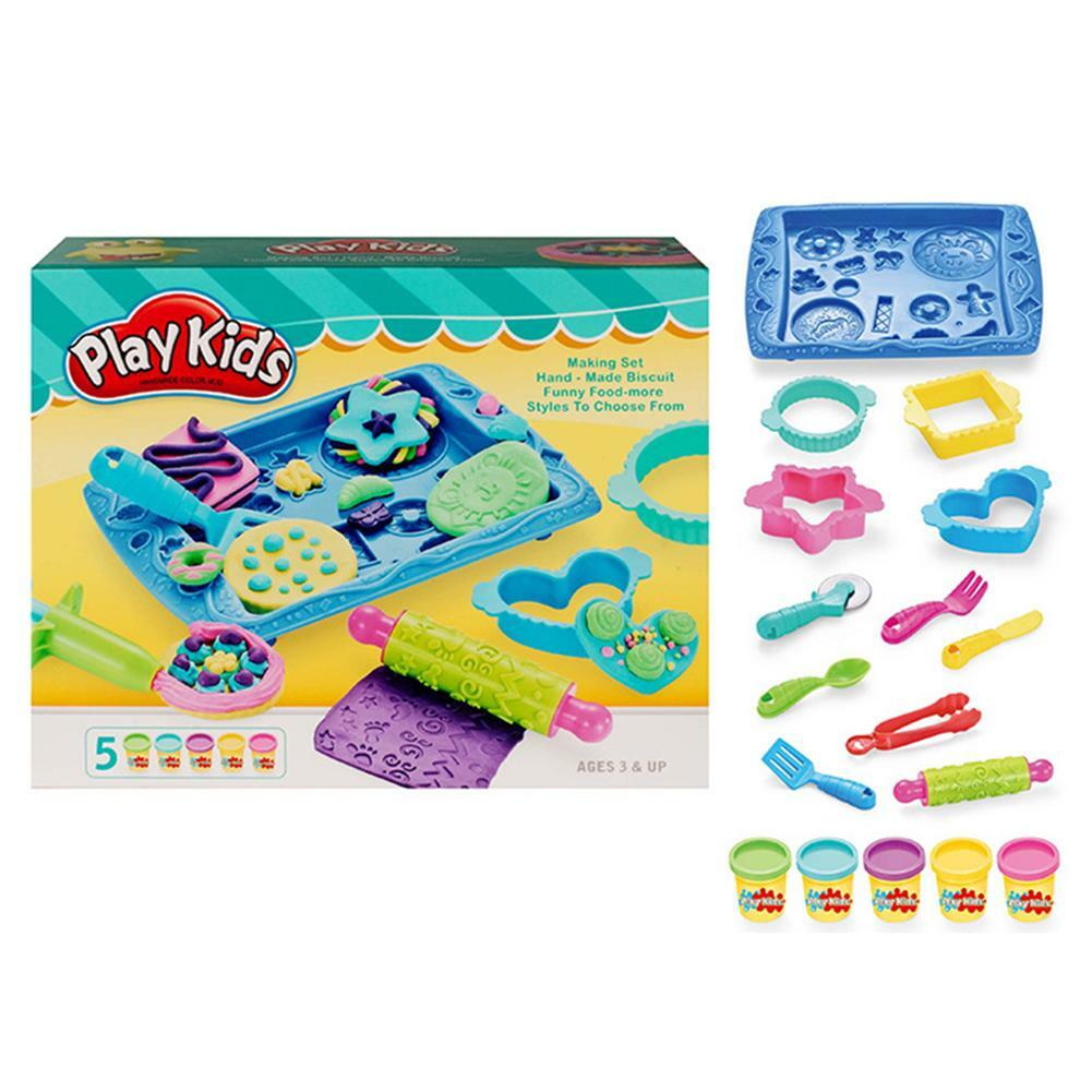 26pcs DIY Dough Plasticine Colorful Mud Kit Clay Tools Toy Mould Environmental