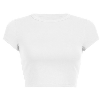 T-Shirts Tops Cropped Sommer T-Shirts Trendy Freizeitkleidung Damen Pullover