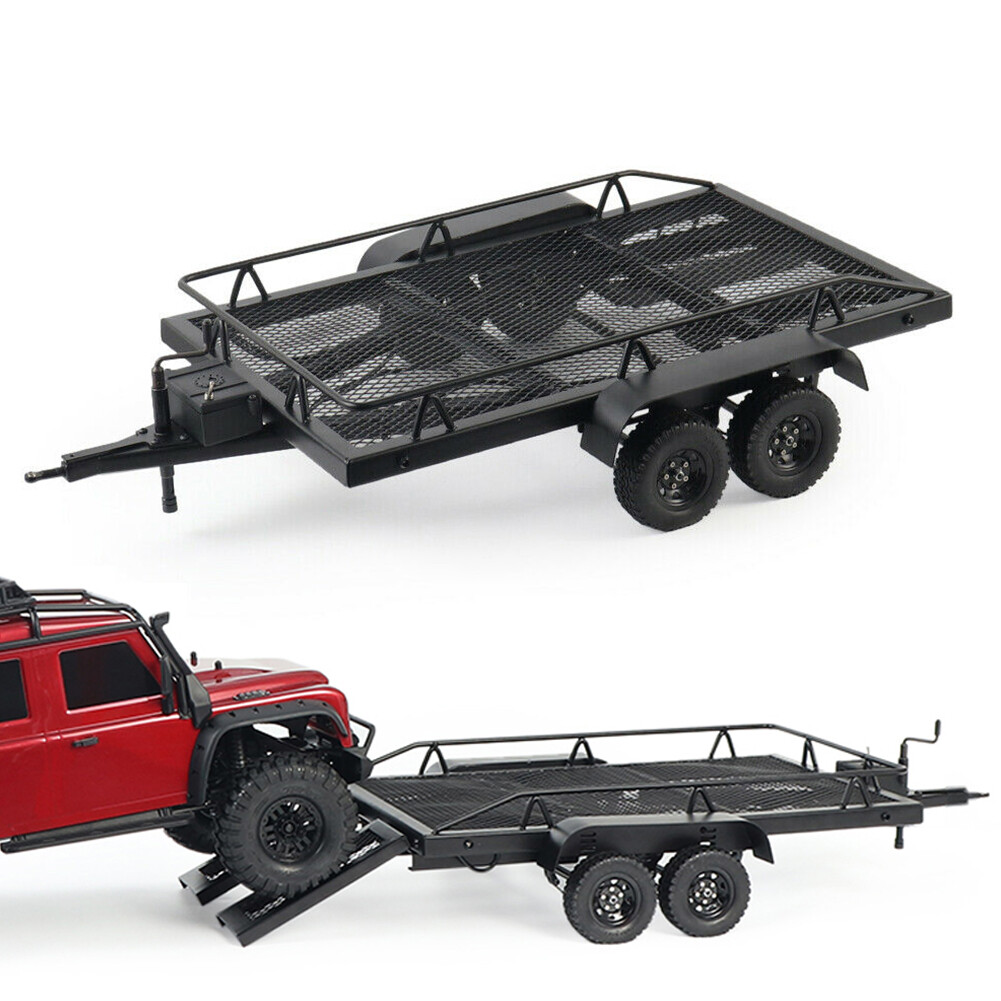 Heavy-duty Trailer Cargo Carrier Metal Kit For 1/10 Rc Model Car Diy