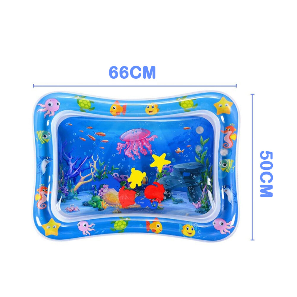 66 x 50 cm Baby Wasserkissen Spielmatte Aufblasbare Früherzieh Spielzeug DE