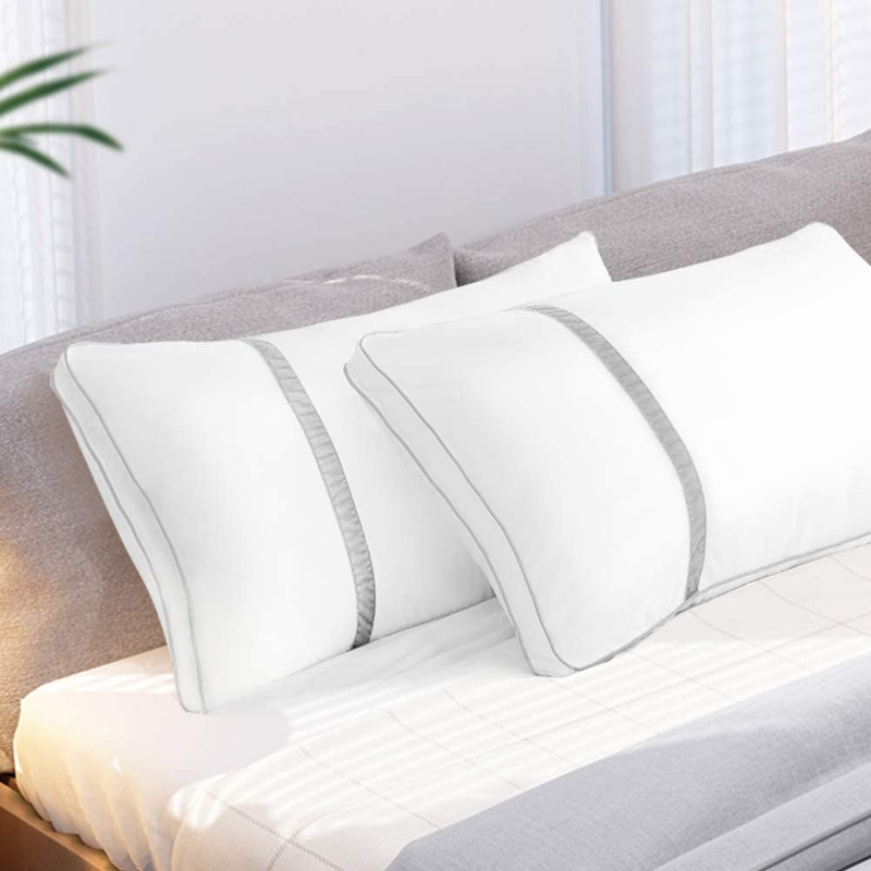 For Sleeping 2 Pack, Hotel Quality Bed Pillow Queen Size, Do
