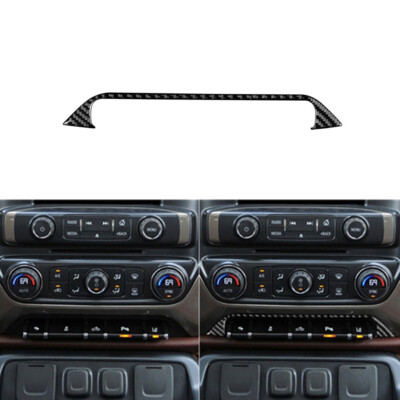 Carbon Fiber Below Center Console Cover Trim For Silverado GMC SIERRA 2014-2018