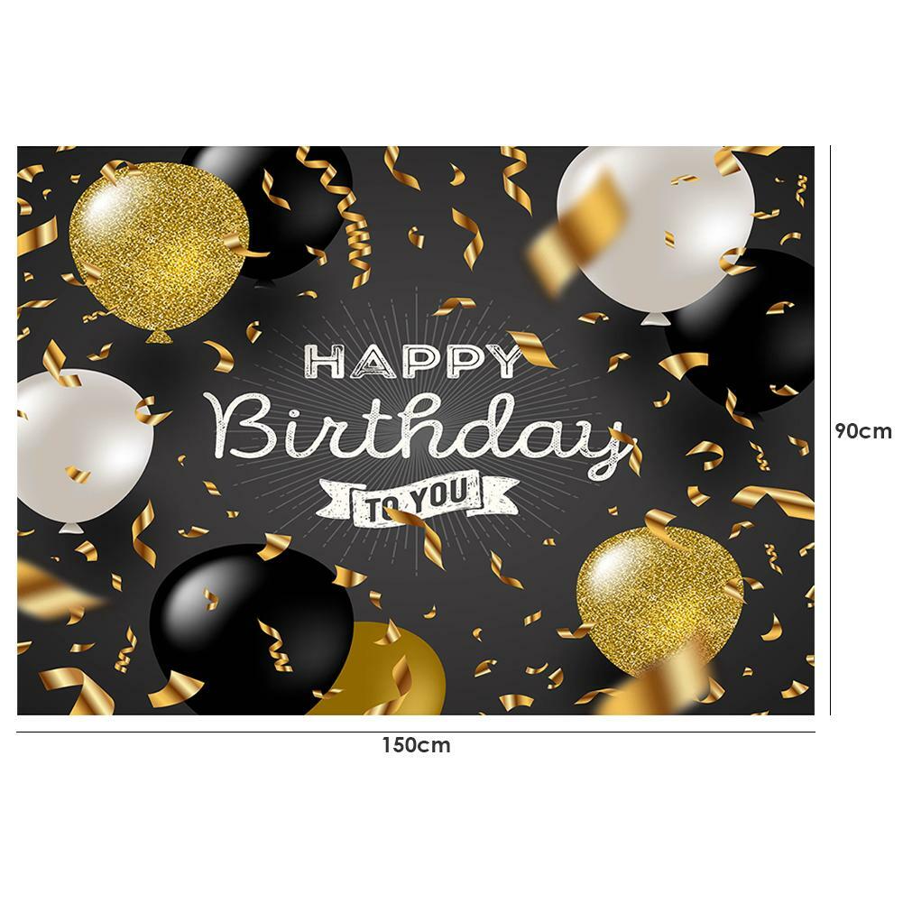 Happy Birthday Photo Background Art Cloth Backdrop Studio Prop Household Decor | eBay