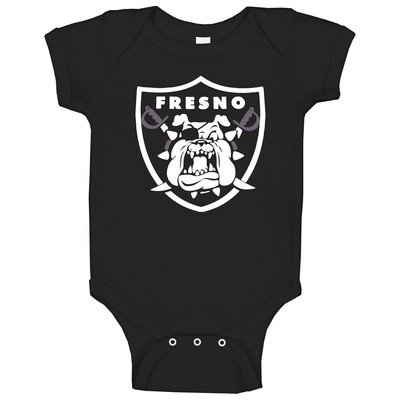 Fresno State Athletics Oakland Football Mashup Logo Sports Fan Baby One Piece