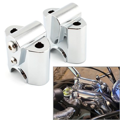 Chrome Moto Handlebar Riser Handle Bar Lift Clamp Adapter For BMW R 18 / Classic