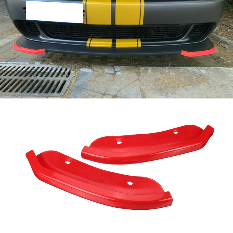 2xfront Bumper Lip Splitter Cover Fit For Dodge Challenger Srt Hellcat 2015-2021