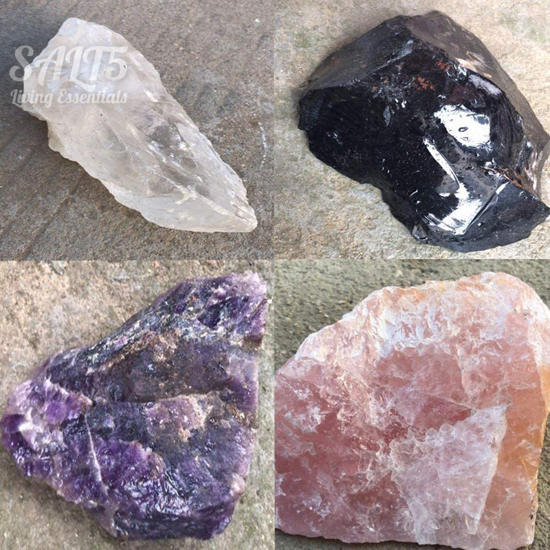 Gemstone Crystal Elixir Water Bottle with Healing Obelisk Wand Energy Cup
