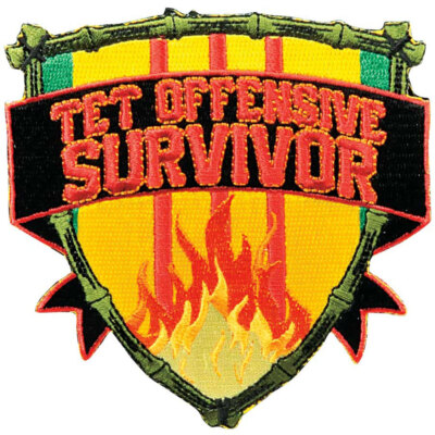 Vietnam Veteran TET Survivor Hook and Loop Patch