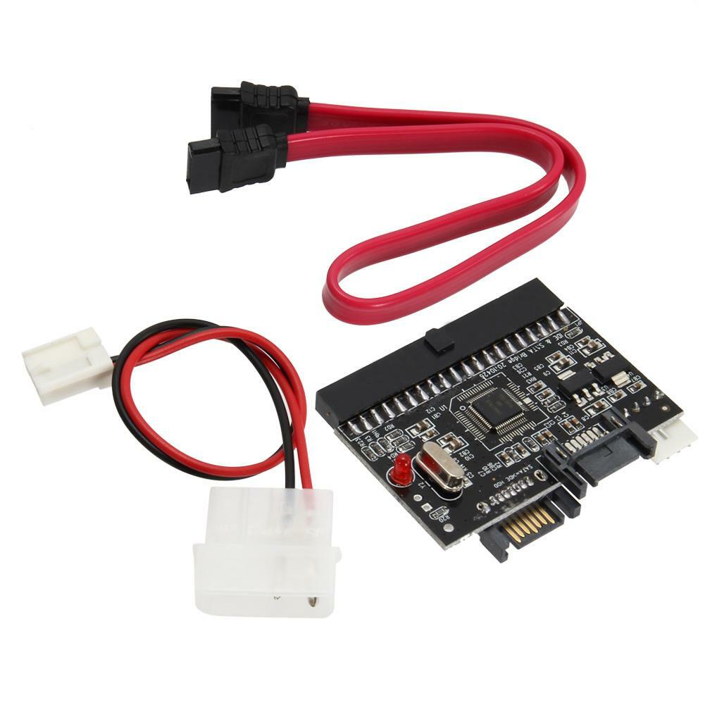 IDE 100/133 HDD CD DVD TO SATA Converter Adapter, SATA CABLE AND POWER