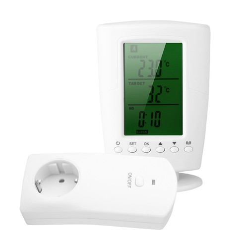 Programmierbar Raumthermostat FunkThermostat Steckdosenthermostat Steckdose 