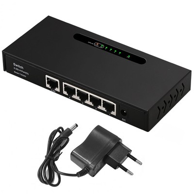 Uplink Port & 4×1000Mbps Ethernet Port, Home Multi-Gigabit Network Hub Switch