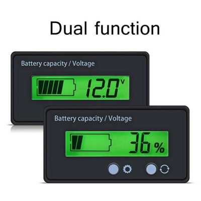 Voltmeter Battery Capacity Monitor LED Battery Indicator Power Voltage Meter