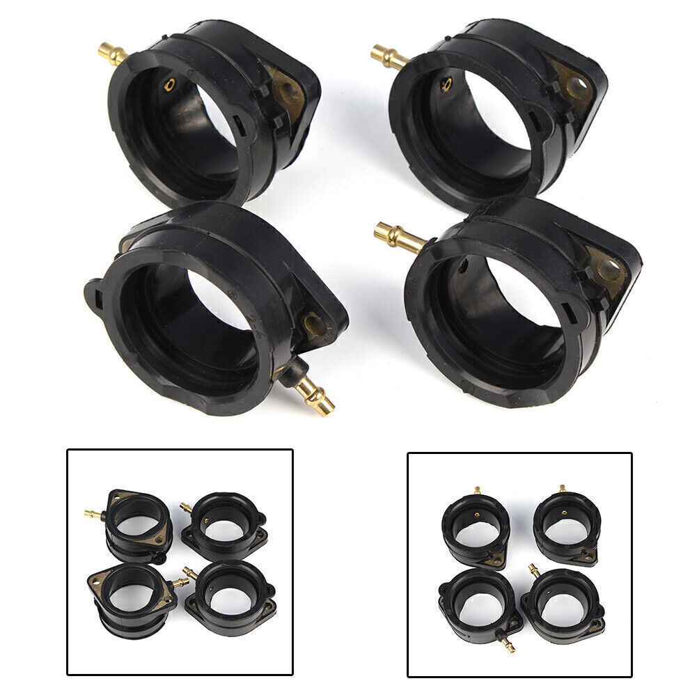 4X Carburetor Intake Boot Fit Kawasaki ZX1200C ZZR1200 2002-2005