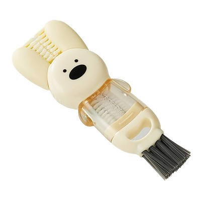 Efficient Dirt and Grime Removal Bristle Design in 3 in 1 Cup Lid Brush