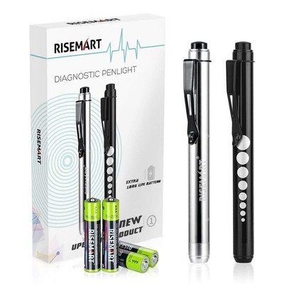 Pen Light, Nurse Led Medical Penlight with Pupil Gauge for Nursing Students D...