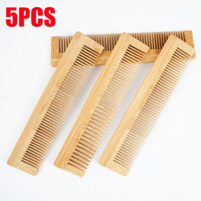 Wooden Comb Bamboo Massage Hair and Beard comb Natural Anti-Static Hair Brushes