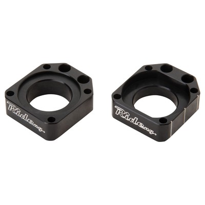 Ride Engineering Reversable Billet Axle Blocks For Kawasaki KX250 2003-2007