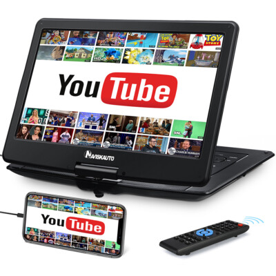 19'' Full HD Portable DVD Player with 16'' Large Screen HDMI 5000mAh Battery USB