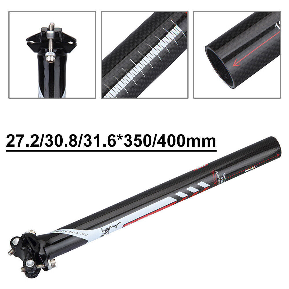EC90 3K Seatpost MTB / Road Bike Seat Saddle Post Glossy Ful