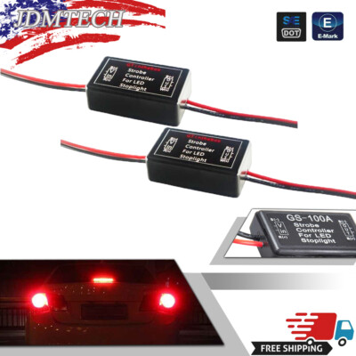 Universal Third Brake light Stop Light Pulsing Strobe Flashing Module Controller