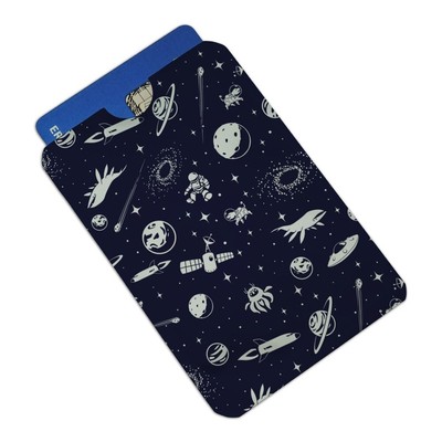 Space Pattern with Stars Planets Ships Credit Card RFID Blocker Sleeves Set