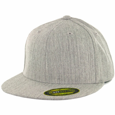 

Flexfit 210 Fitted Flex Hat (серый вереск) Мужская стрейч высокая кепка, Grey
